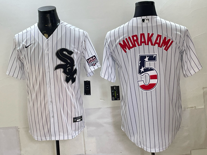 Men Chicago White Sox #5 Murakami white Nike MLB 2026 jersey 0716003